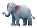 l'éléphant dessin animé illustration isolé sur blanc Contexte 26742729 Art  vectoriel chez Vecteezy