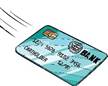Carte bancaire de crédit et de débit, les mouches. isoler sur fond blanc.  Comic cartoon retro pop art dessin illustration vectorielle Image  Vectorielle Stock - Alamy