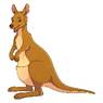 Kangourou, Dessin Animé, Animal, Illustration | Vecteur Premium